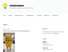 Tablet Screenshot of creatorspace.org